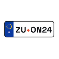 App-Symbol: Kennzeichen ZU ON 24
